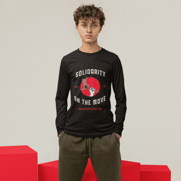 Longsleeved “SOLIDARITY ON THE MOVE”
