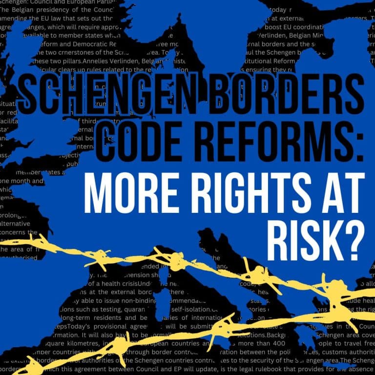 Read more about the article THE LIBE COMMITTEE OF THE EUROPEAN PARLIAMENT VOTES ON THE REFORMS TO THE SCHENGEN BORDER CODE: ‘REINTRODUCTION OF INTERNAL BORDER CONTROLS’